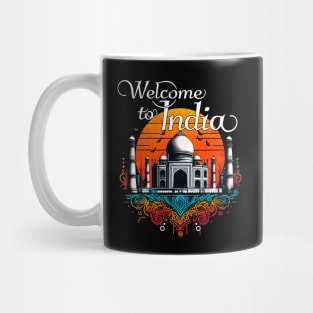 Welcome to India Taj Mahal Design Mug